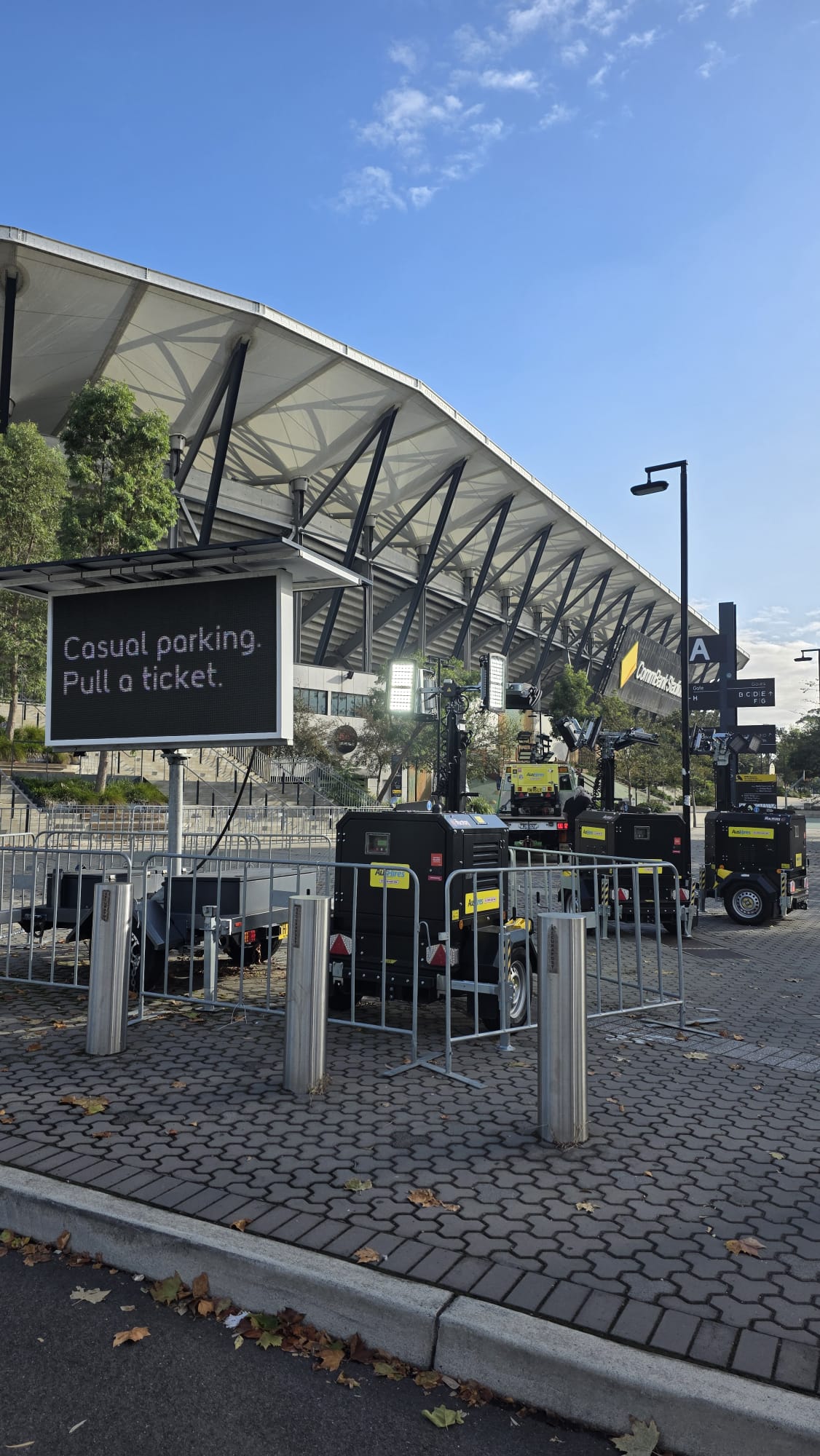 Illuminating CommBank Stadium