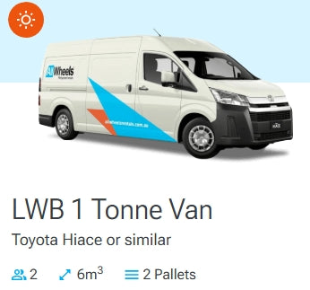 Dry Van - LWB 1 Tonne Van