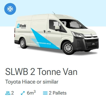 Refrigerated Van – SLWB 2 Tonne Van Hire