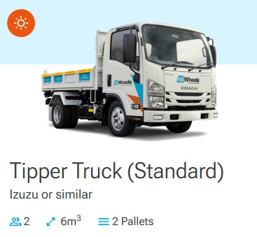 Tipper Truck (Standard) Hire