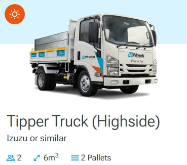 Tipper Truck (Highside) Hire