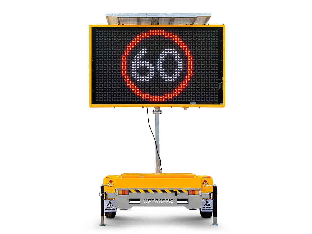 Portable 5 Colour Variable Message Sign - 2450 x 1470mm