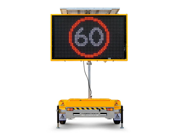 Portable 5 Colour Variable Message Sign - 2450 x 1470mm