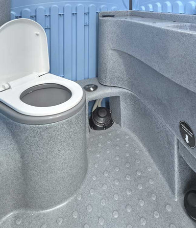 Fresh Water Flush Site Toilet - 400L with Solar Light - image 5