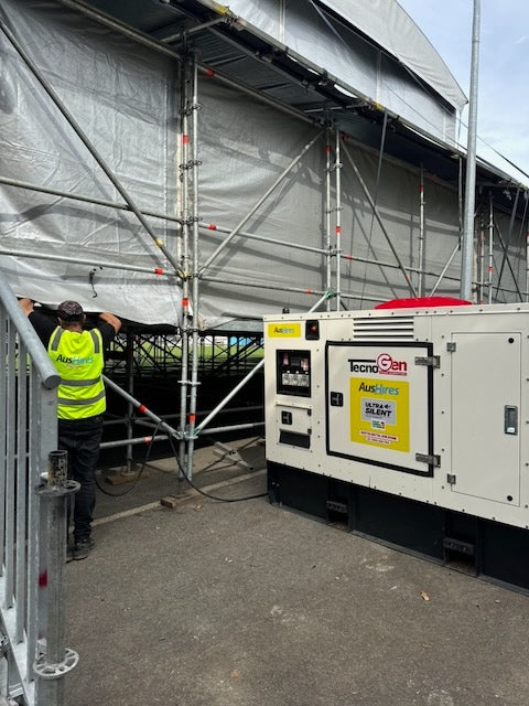 Temporary site services and electrical support